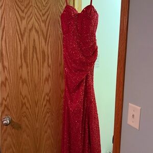 Red prom dress